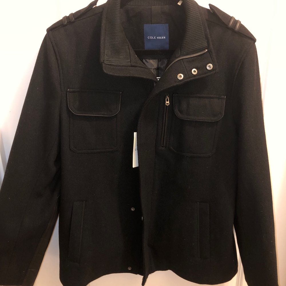 New Men's Cole Haan Wool Jacket